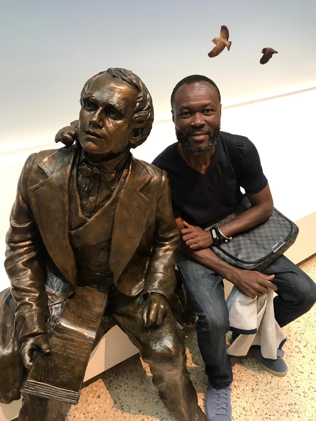 with sculpture with sculpture